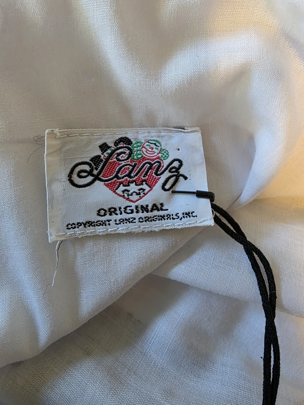 Vintage Lanz Original White Eyelet Midi Dress Cottagecore Bridal - Small - NWOT! - Picture 10 of 11